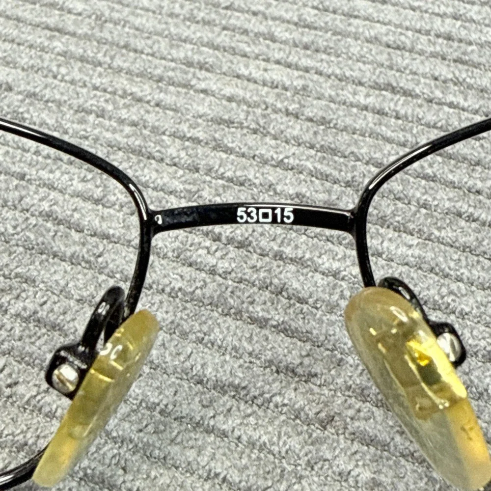 Nina Ricci NR2255 Black Oval Eyeglasses Metal Frames Womens Y2K